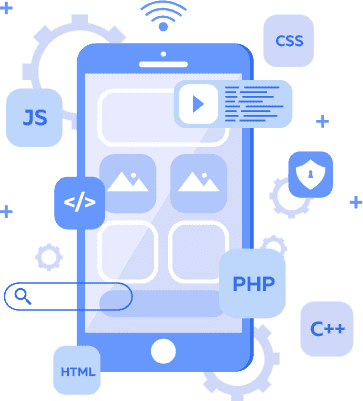 Android App Development Illustration