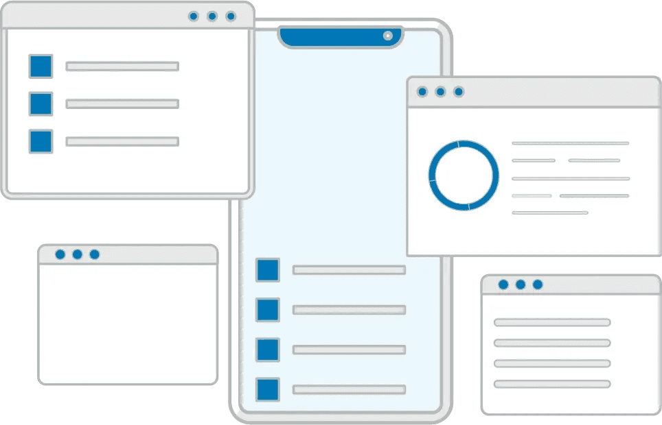 Mobile App Development Illustration