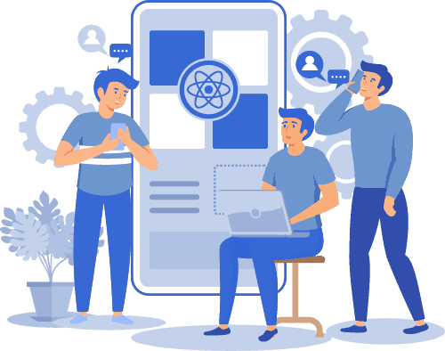 React Native App Development Illustration